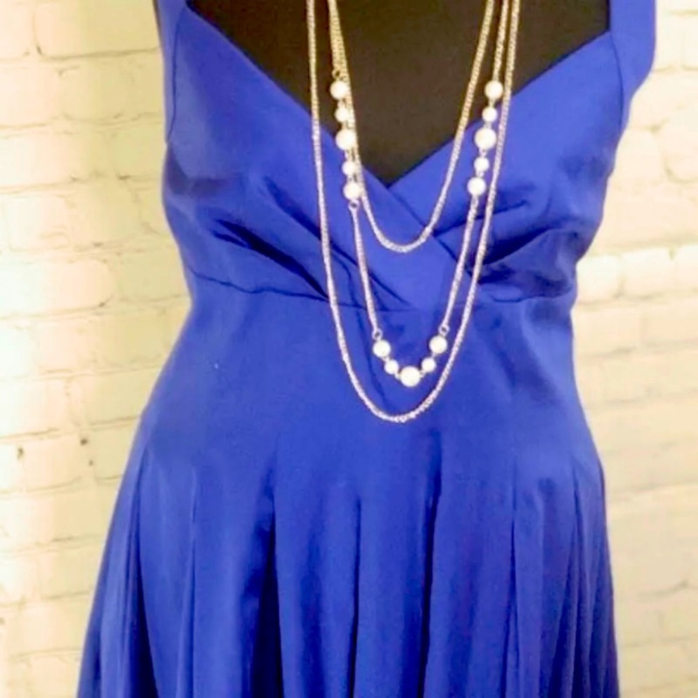 Calvin Kline Sapphire Blue Cocktail Dress, Size 8. New with Tags.